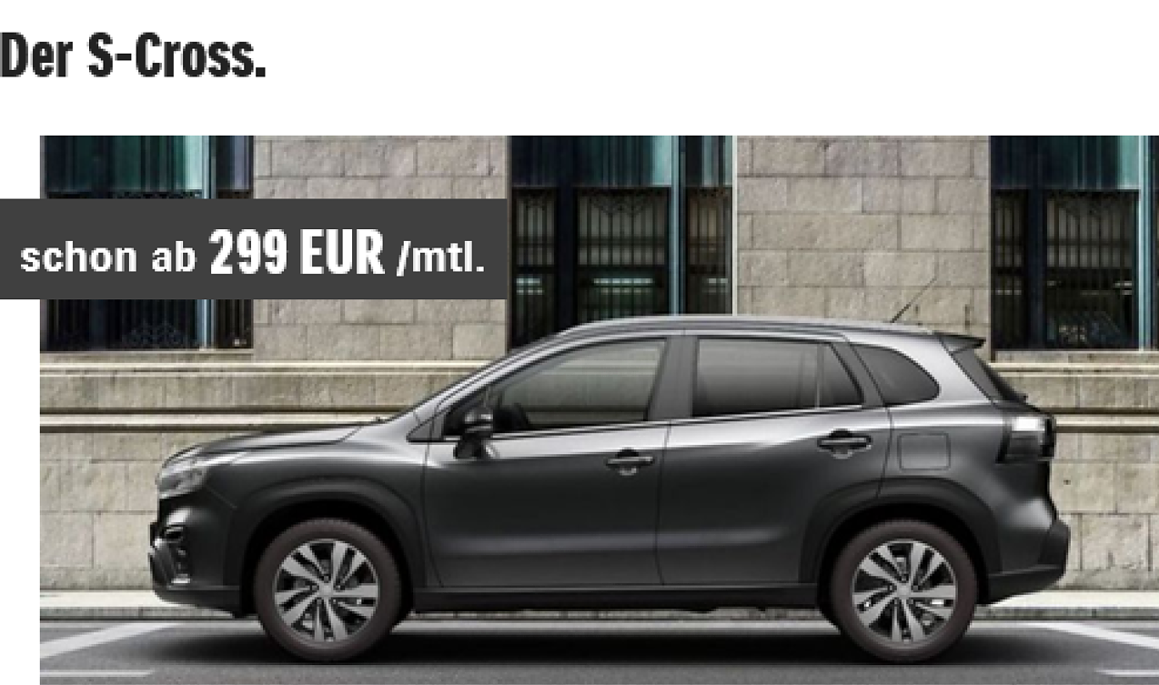 Suzuki S-Cross / Abbildung zeigt Sonderausstattung.  (Foto: Suzuki)