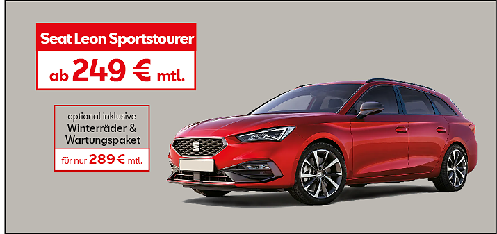 Seat Leon Sportstourer - Privatleasingangebot (Foto: Ratio Mobil)