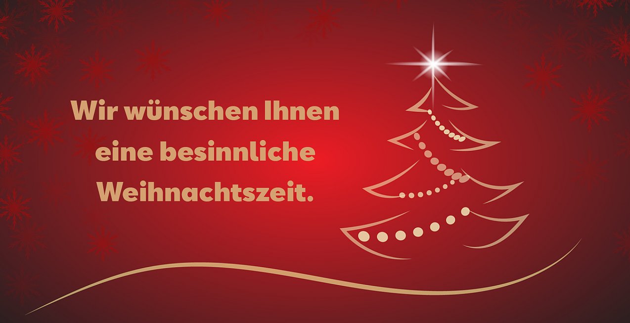 Roter Hintergrund mit Weihnachtsmotiv (Foto: Pixabay)