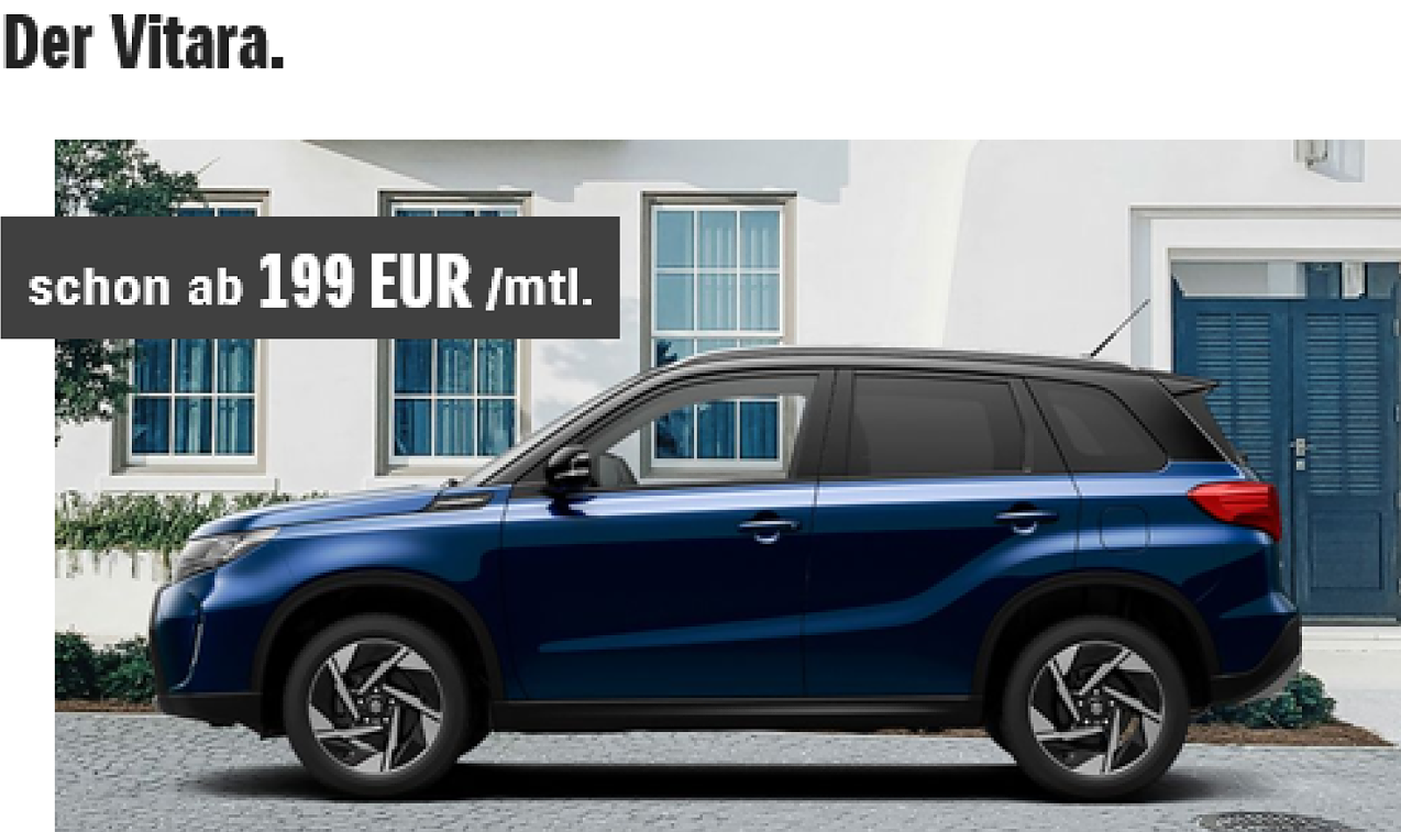 Suzuki Vitara / Abbildung zeigt Sonderausstattung.  (Foto: Suzuki)