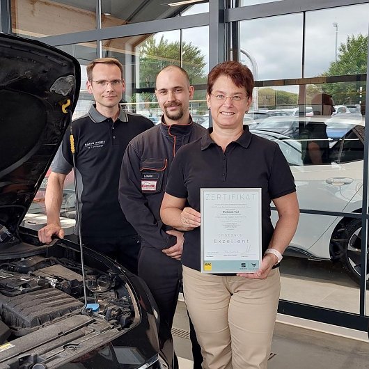 Werkstatttest mit Note "Exzellent" bestanden