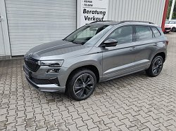 Skoda KAROQ SPORTLINE 1.5 TSI DSG, CO2-Klasse: E, MATRIX-LED SCHIEBED. Bildbeschreibung: Skoda KAROQ SPORTLINE 1.5 TSI DSG, CO2-Klasse: E, MATRIX-LED SCHIEBED.