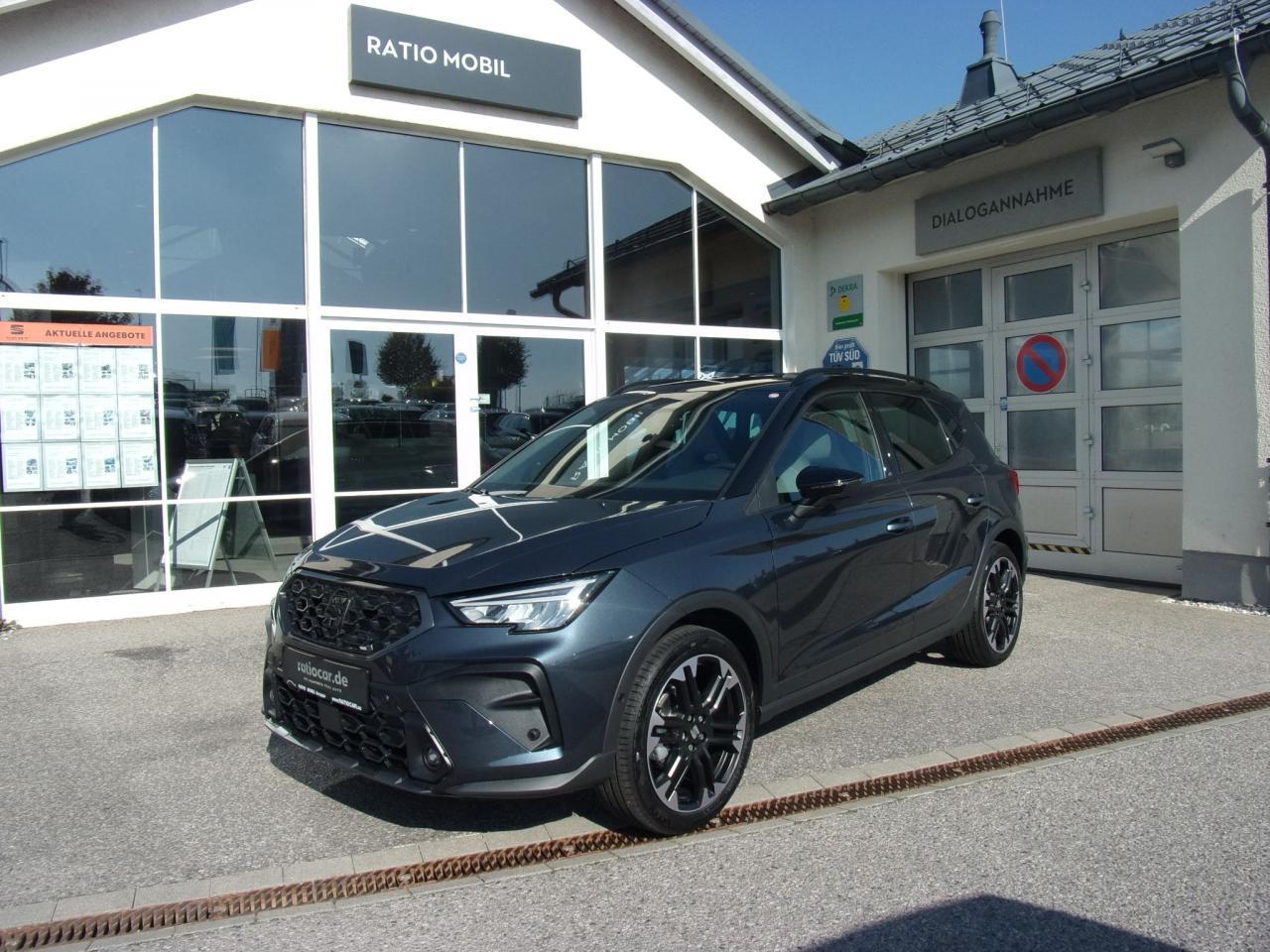 Seat ARONA FR BLACK EDITION 1.5 TSI DSG, CO2-Klasse: D, AHZV-VORBER. Bildbeschreibung: Seat ARONA FR BLACK EDITION 1.5 TSI DSG, CO2-Klasse: D, AHZV-VORBER.
