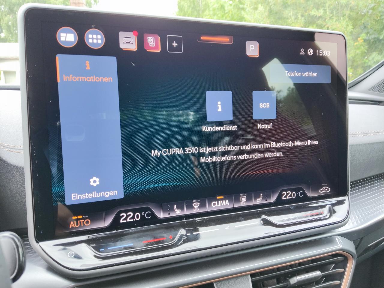Cupra FORMENTOR 1.5 ETSI DSG, CO2-Klasse: D, AHZV-VORBER. NAVI DSG EPH Bildbeschreibung: Cupra FORMENTOR 1.5 ETSI DSG, CO2-Klasse: D, AHZV-VORBER. NAVI DSG EPH