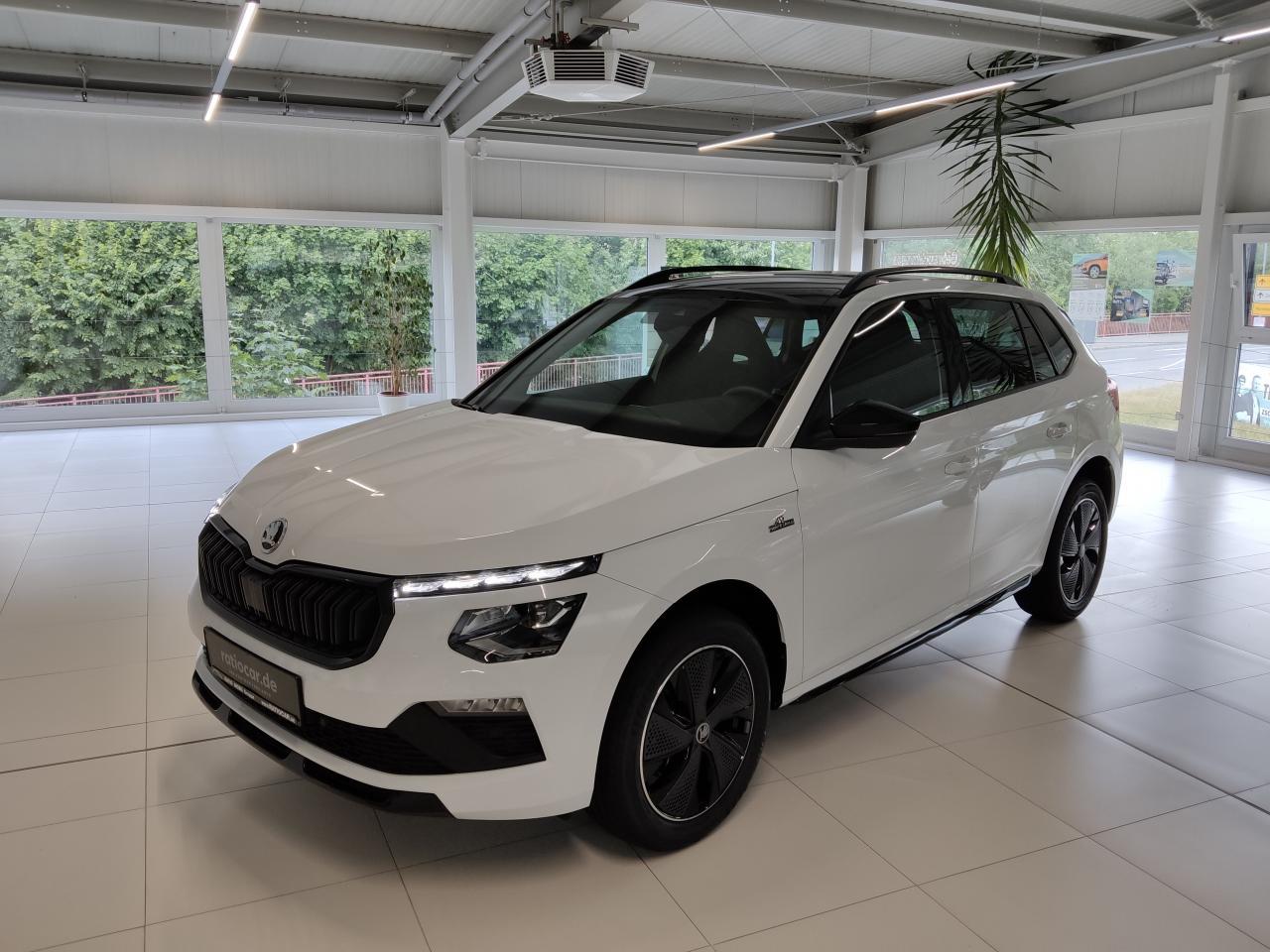 Skoda KAMIQ MONTE CARLO 1.5 TSI DSG, CO2-Klasse: D, MATRIX-LED PANO-D. Bildbeschreibung: Skoda KAMIQ MONTE CARLO 1.5 TSI DSG, CO2-Klasse: D, MATRIX-LED PANO-D.